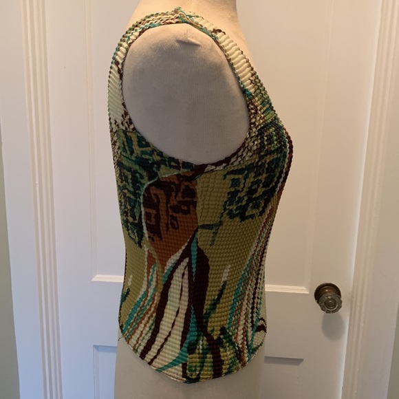 Sere Nade Abstract Print 2 Piece Top Set- Tank & Topper Cardigan Large - Picture 8 of 12